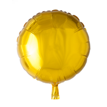 Folienballon Rund Ø 42 cm - Freie Farbwahl, Farbe (z.B. Ballon): Gold