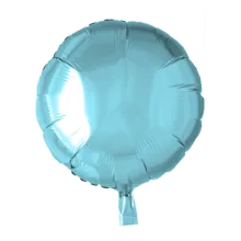 Folienballon Rund Ø 42 cm - Freie Farbwahl, Farbe (z.B. Ballon): Hellblau
