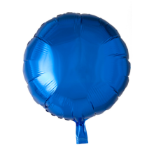 Folienballon Rund Ø 42 cm - Freie Farbwahl, Farbe (z.B. Ballon): Blau