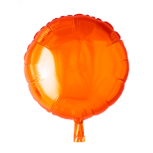 Folienballon Rund Ø 42 cm - Freie Farbwahl, Farbe (z.B. Ballon): Orange