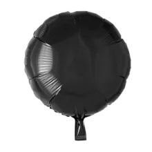 Folienballon Rund Ø 42 cm - Freie Farbwahl, Farbe (z.B. Ballon): Schwarz