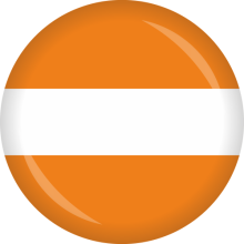 Button Namensschild Ø 50 mm, Farbe: Orange