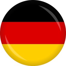 Button Flagge - WM / EM Teilnehmer Ø 50 mm, Nation: Deutschland