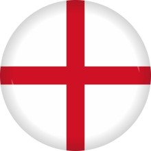 Button Flagge - WM / EM Teilnehmer Ø 50 mm, Nation: England