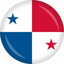 Button Flagge - WM / EM Teilnehmer Ø 50 mm, Nation: Panama