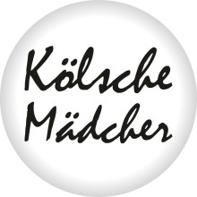 Button Kölner Karneval - Freie Motivwahl Ø 50 mm, Buttonmotiv: Kölsche Mädcher - Schwarz