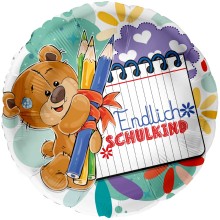 Ballonpost Schulanfang - Freie Motivwahl, Wählbare Motive: Schulanfang - Endlich Schulkind (Teddybär)