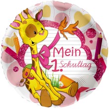 Ballonpost Schulanfang - Freie Motivwahl, Wählbare Motive: Schulanfang - Mein 1. Schultag (Giraffe)