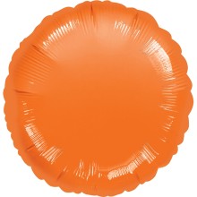 Folienballon Ø 45 cm - Rund, Herz & Stern - Freie Farbwahl - Anagram, Ballonform: Rund, Farbe: Orange