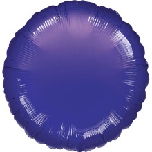 Folienballon Ø 45 cm - Rund, Herz & Stern - Freie Farbwahl - Anagram, Ballonform: Rund, Farbe: Violett