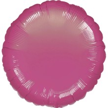 Folienballon Ø 45 cm - Rund, Herz & Stern - Freie Farbwahl - Anagram, Ballonform: Rund, Farbe: Pink