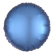 Folienballon Satin Rund Ø 45 cm - Freie Farbwahl, Farbe (z.B. Ballon): Blau