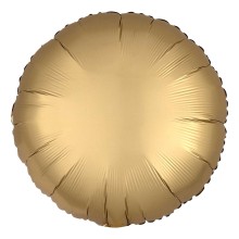 Folienballon Satin Rund Ø 45 cm - Freie Farbwahl, Farbe (z.B. Ballon): Gold