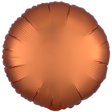 Folienballon Satin Rund Ø 45 cm - Freie Farbwahl, Farbe (z.B. Ballon): Orange