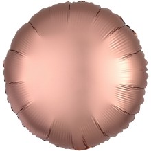 Folienballon Satin Rund Ø 45 cm - Freie Farbwahl, Farbe (z.B. Ballon): Rose Gold