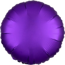 Folienballon Satin Rund Ø 45 cm - Freie Farbwahl, Farbe (z.B. Ballon): Violett