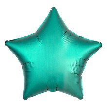Folienballon Satin Stern Ø 45 cm - Freie Farbwahl, Farbe (z.B. Ballon): Türkis