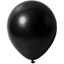 Natur Luftballons viele Farben, Farbe (z.B. Ballon): Schwarz (Metallic)