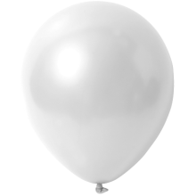 Natur Luftballons viele Farben, Farbe (z.B. Ballon): Weiß (Metallic)