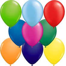 Naturlatex Luftballons Freie Farbauswahl, Farbe (z.B. Ballon): Bunt gemischt