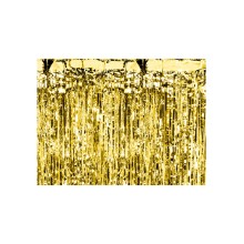 Glittervorhang (Türvorhang) - 2,5 m x 90 cm - Freie Farbwahl, Farbe: Gold