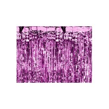 Glittervorhang (Türvorhang) - 2,5 m x 90 cm - Freie Farbwahl, Farbe: Pink