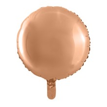 Folienballon Rund Ø 42 cm - Freie Farbwahl, Farbe (z.B. Ballon): Rose Gold
