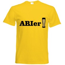 T-Shirt - "ABIer"" - Frei Farbwahl, Farbe des T-Shirts: Gelb