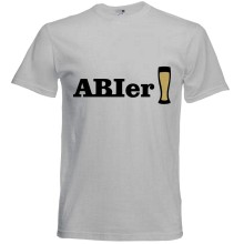 T-Shirt - "ABIer"" - Frei Farbwahl, Farbe des T-Shirts: Grau