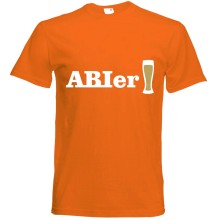 T-Shirt - "ABIer"" - Frei Farbwahl, Farbe des T-Shirts: Orange