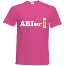 T-Shirt - "ABIer"" - Frei Farbwahl, Farbe des T-Shirts: Pink