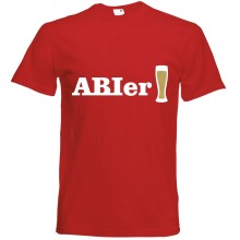 T-Shirt - "ABIer"" - Frei Farbwahl, Farbe des T-Shirts: Rot