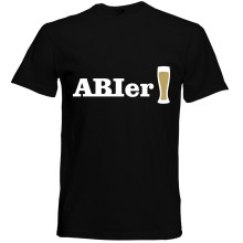 T-Shirt - "ABIer"" - Frei Farbwahl, Farbe des T-Shirts: Schwarz
