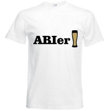 T-Shirt - "ABIer"" - Frei Farbwahl, Farbe des T-Shirts: Weiß