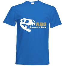 T-Shirt - "ABIsaurus" - Freie Farbwahl, Farbe des T-Shirts: Blau