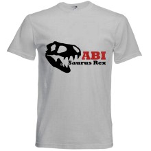 T-Shirt - "ABIsaurus" - Freie Farbwahl, Farbe des T-Shirts: Grau