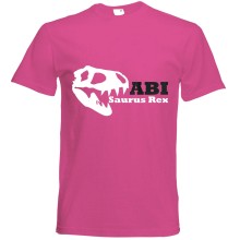 T-Shirt - "ABIsaurus" - Freie Farbwahl, Farbe des T-Shirts: Pink