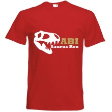 T-Shirt - "ABIsaurus" - Freie Farbwahl, Farbe des T-Shirts: Rot
