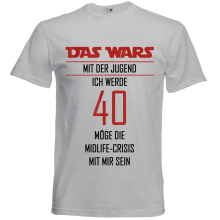 T-Shirt - "Das Wars + Zahl" - Freie Farbwahl, Farbe des T-Shirts: Grau