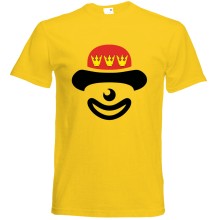 T-Shirt Karneval - Clown - Freie Farbwahl, Farbe des T-Shirts: Gelb