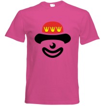 T-Shirt Karneval - Clown - Freie Farbwahl, Farbe des T-Shirts: Pink