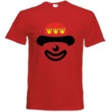 T-Shirt Karneval - Clown - Freie Farbwahl, Farbe des T-Shirts: Rot