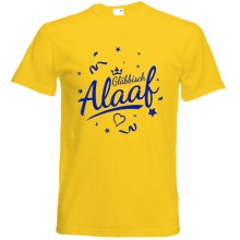 T-Shirt Karneval - Gläbbisch Alaaf - Freie Farbwahl, Farbe des T-Shirts: Gelb