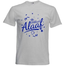 T-Shirt Karneval - Gläbbisch Alaaf - Freie Farbwahl, Farbe des T-Shirts: Grau