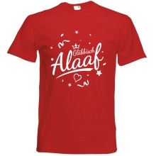 T-Shirt Karneval - Gläbbisch Alaaf - Freie Farbwahl, Farbe des T-Shirts: Rot