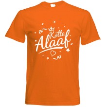 T-Shirt Karneval - Kölle Alaaf - Freie Farbwahl, Farbe des T-Shirts: Orange