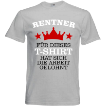 T-Shirt - Rentner - Für dieses T-Shirt, Farbe des T-Shirts: Grau