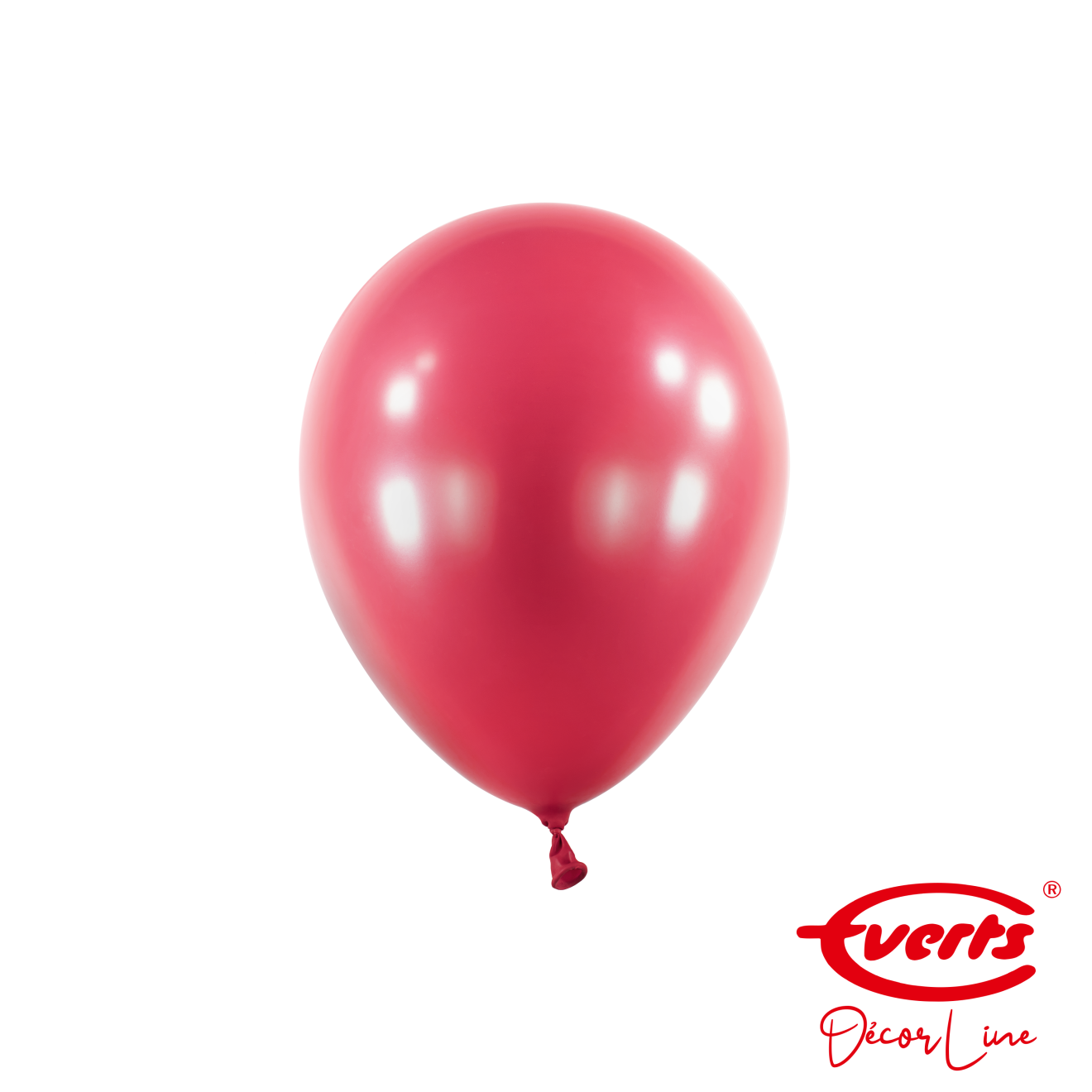 100 Miniballons - DECOR - Ø 13cm - Pearl & Metallic - Burgundy