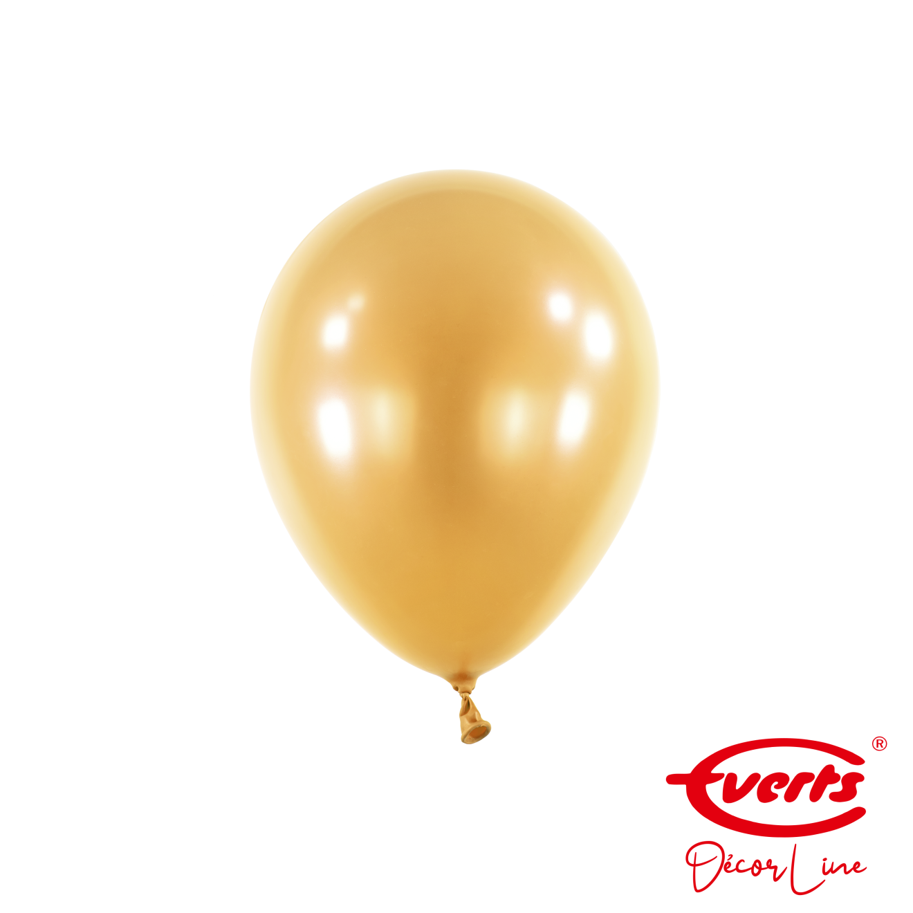 100 Miniballons - DECOR - Ø 13cm - Pearl & Metallic - Gold