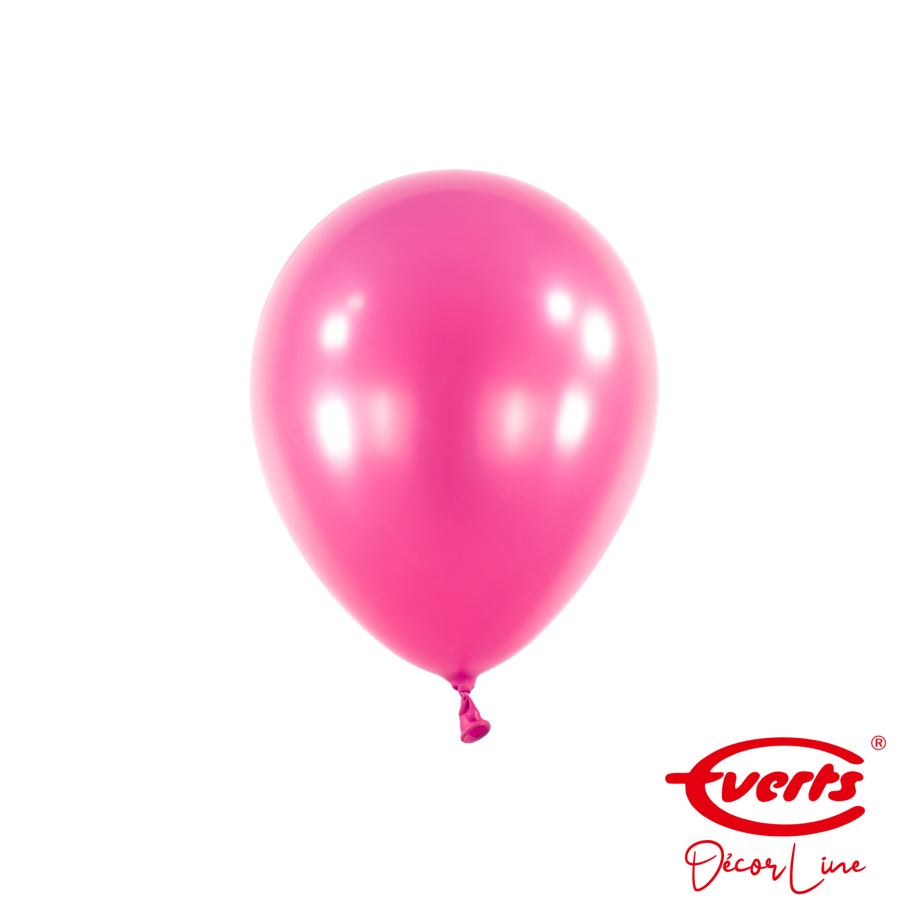 100 Miniballons - DECOR - Ø 13cm - Pearl & Metallic - Hot Pink